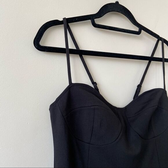 Nwt-leith Bustier Little Black Romper (Size:Medium) - Picture 6 of 13